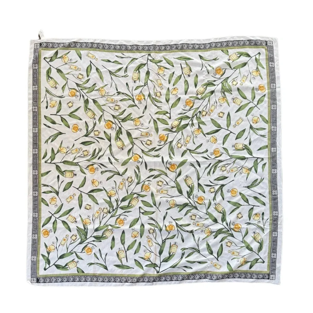 Vintage Gianni Versace Perfume Floral Scarf